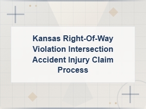 Kansas Right-of-Way Violation Intersection Accident Claims